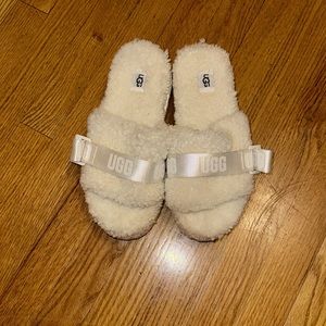 UGG Platform Slippers (Teddy Material)